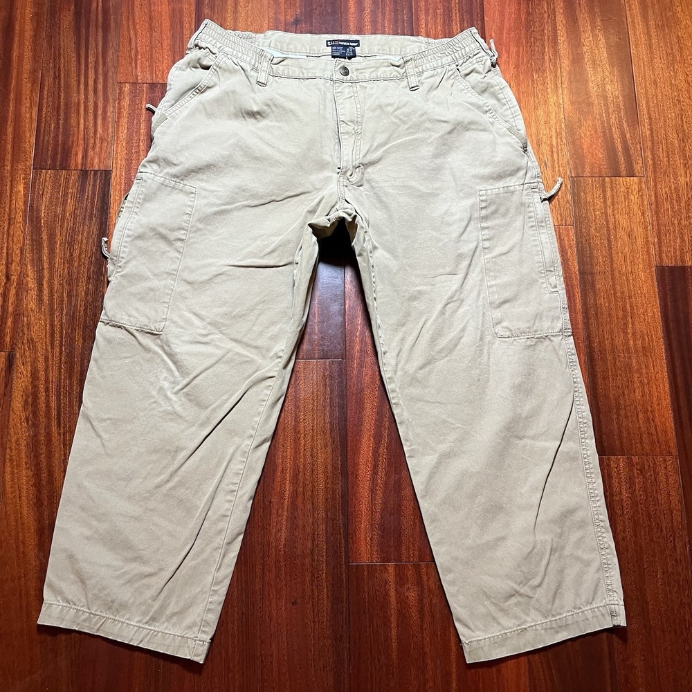 511 Tactical Pants Men 40x30 Tan Cargo Utility Outdoor Hiking Elastic Waist FLAW